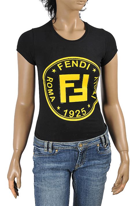 women's fendi t-shirt|Fendi tshirt women.